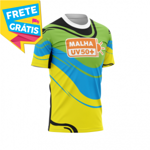 CAMISETA UV50+ MASCULINA MALHA ACTIVE PROTEÇÃO SOLAR UV50+ PERSONALIZADA MASCULINO ADULTO 4X0 COR ULTRA-HD EPSON 92,5% POLIÉSTER | 7,5% ELASTANO IMPRESSÃO TOTAL FRETE GRÁTIS NAS COMPRAS ACIMA DE 100,00, CONSULTE AS REGIÕES.