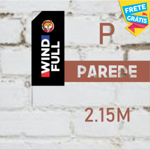 WIND FULL PAREDE (P) Completo com Hastes e Suporte de Aço 2.15m x 0.65m Dupla-Face | Impressão Ultra-HD EPSON RETANGULAR Estrutura de Alumínio Desmontável FRETE GRÁTIS NAS COMPRAS ACIMA DE 100,00, CONSULTE AS REGIÕES.