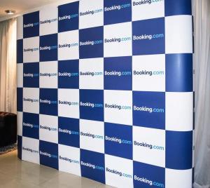 BACKDROP BANDEIRA 3000x3000mm Tecido TecnoSport 100% Poliéster Quadrado 4x0 Cor Impressão Ultra-HD Sublimática Costura Bainha 