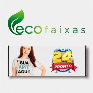 ECO FAIXA HD 70CM Tecido Fibra Sintética DTEX Altura de 70cm  Impressão Ultra-HD Sublimática 4x0 Cor 