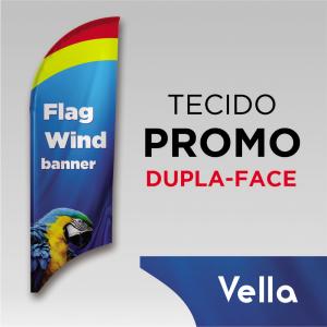 TECIDO PROMOCIONAL VELLA Tecido 100% Poliéster 1.95M X 0.65M Dupla-Face | Impressão Sublimática Costura Externa Interlock Linha branca 
