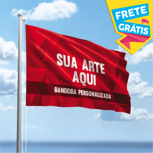 BANDEIRA ULTRA-HD Tecido TecnoSport 100% Poliéster Tamanho Personalizado 4x0 Cor Impressão Sublimática HD EPSON Impressão Única Face FRETE GRÁTIS NAS COMPRAS ACIMA DE 100,00, CONSULTE AS REGIÕES.