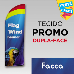 TECIDO PROMOCIONAL FACCA Tecido 100% Poliéster 1.95M X 0.65M Dupla-Face | Impressão Sublimática Costura Externa Interlock Linha branca FRETE GRÁTIS NAS COMPRAS ACIMA DE 100,00, CONSULTE AS REGIÕES.