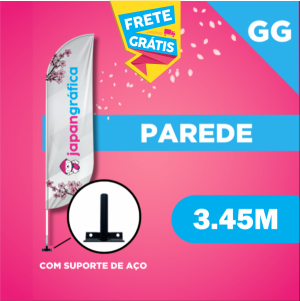 WIND PAREDE (GG) Completo com Hastes e Suporte de Aço 3.45M X 0.65M Dupla-Face Ultra-HD Sublimática EPSON Modelos PENA-FACA-VELA-ÂNGULO Embalagem, Estrutura de Alumínio Desmontável FRETE GRÁTIS NAS COMPRAS ACIMA DE 100,00, CONSULTE AS REGIÕES.