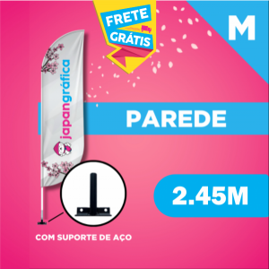 WIND PAREDE (M) Completo com Hastes e Suporte de Aço 2.45M X 0.65M Dupla-Face Ultra-HD Sublimática EPSON Modelos PENA-FACA-VELA-ÂNGULO Estrutura de Alumínio Desmontável FRETE GRÁTIS NAS COMPRAS ACIMA DE 100,00, CONSULTE AS REGIÕES.