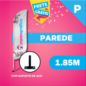 WIND PAREDE (P) Completo com Hastes e Suporte de Aço 1.85M X 0.65M Dupla-Face Ultra-HD Sublimática EPSON Modelos PENA-FACA-VELA-ÂNGULO Estrutura de Alumínio Desmontável FRETE GRÁTIS NAS COMPRAS ACIMA DE 100,00, CONSULTE AS REGIÕES.