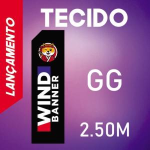 TECIDO (GG) WIND FULL Tecido TecnoSport 100% Poliéster 2.50M X 0.65M 4x4 Cor Dupla-Face Impressão EPSON Ultra HD Sublimática Costura Reta RETANGULAR